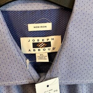 Joseph Abboud Men's Non-Iron Blue Shirt